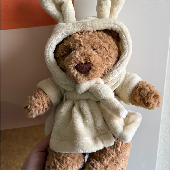 Jellycat Bartholomew Bear Bathrobe Outfit . Authentic NWT and dust bag - Picture 5 of 5